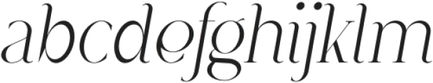 Dree Italic otf (400) Font LOWERCASE