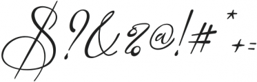 Driana Brideth Italic otf (400) Font OTHER CHARS