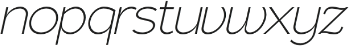 Driftune Light Italic otf (300) Font LOWERCASE