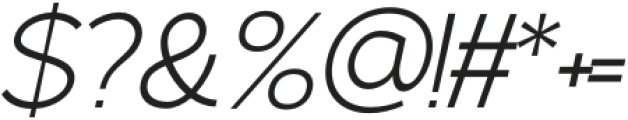 Driftune Regular Italic otf (400) Font OTHER CHARS