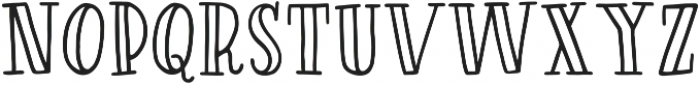 Driftwood Outline Serif otf (400) Font UPPERCASE