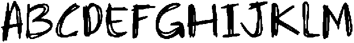 Drifty Pen Regular otf (400) Font UPPERCASE