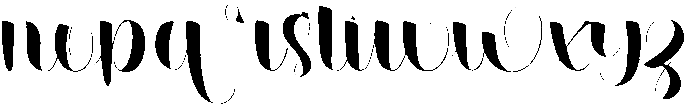 Drink Regular otf (400) Font LOWERCASE