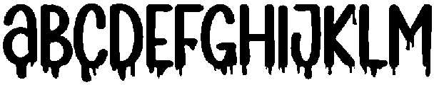 Drip Regular otf (400) Font UPPERCASE