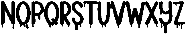 Drip Regular otf (400) Font UPPERCASE