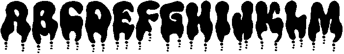 Dripcore otf (400) Font UPPERCASE