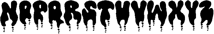 Dripcore otf (400) Font UPPERCASE