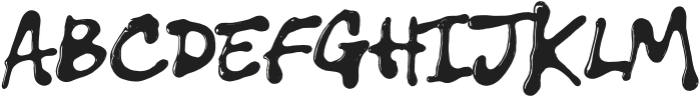 Dripdrop Regular otf (400) Font UPPERCASE