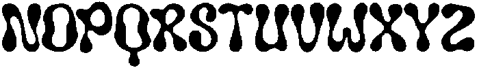 Dripero Regular otf (400) Font UPPERCASE
