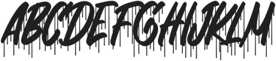 Dripping Drops otf (400) Font UPPERCASE