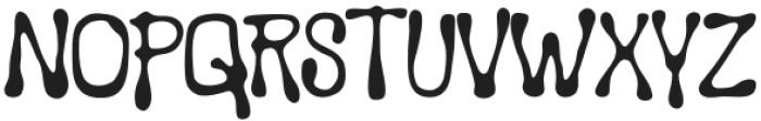 Drippy Mess Sans Regular otf (400) Font UPPERCASE