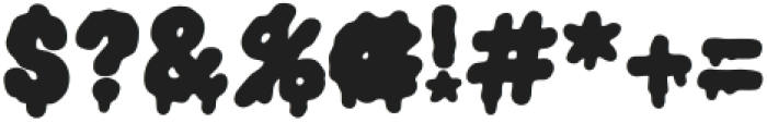 Dripslide Acid otf (400) Font OTHER CHARS