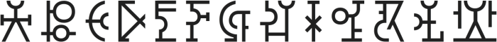 Dritch Sign otf (400) Font LOWERCASE