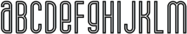 Drive-in Inline otf (400) Font LOWERCASE