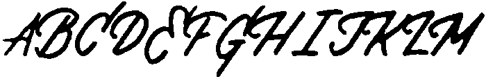 Driver Handwritten otf (400) Font UPPERCASE
