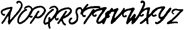 Driver Handwritten otf (400) Font UPPERCASE