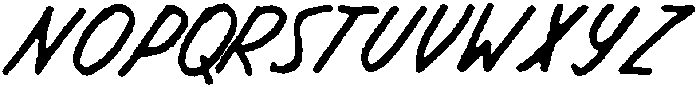 Driver Handwritten otf (400) Font LOWERCASE