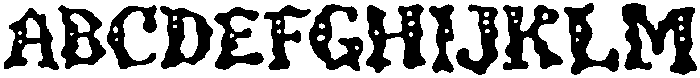 Drizlo Regular otf (400) Font UPPERCASE