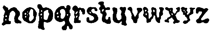 Drizlo Regular otf (400) Font LOWERCASE