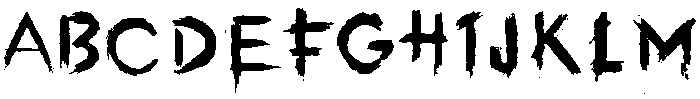 Dry Brush Regular otf (400) Font UPPERCASE