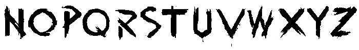 Dry Brush Regular otf (400) Font UPPERCASE