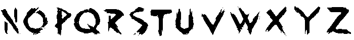 Dry Brush Regular otf (400) Font LOWERCASE