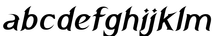 Dragonian-BoldItalic Font LOWERCASE