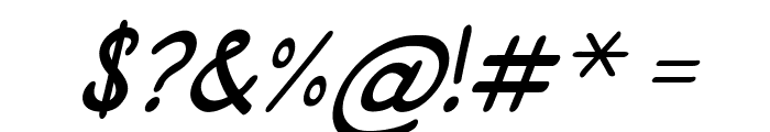 DrawbackItalic Font OTHER CHARS