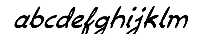 DrawbackItalic Font LOWERCASE