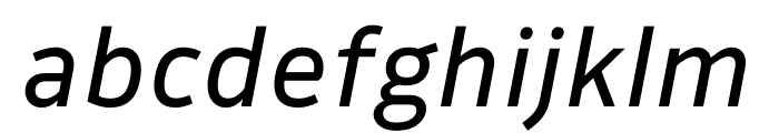 Drive Variable Italic Font LOWERCASE