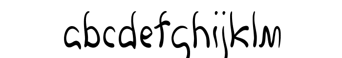 Droophole-CondensedRegular Font LOWERCASE