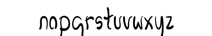 Droophole-CondensedRegular Font LOWERCASE