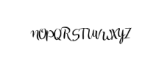 Druchilla Script Font UPPERCASE
