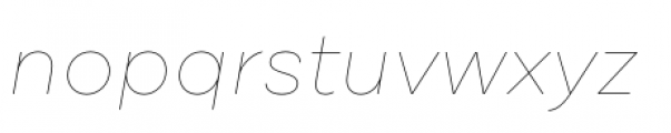 Draft A Hairline Italic Font LOWERCASE