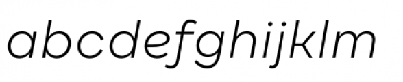 Draft A Light Italic Font LOWERCASE