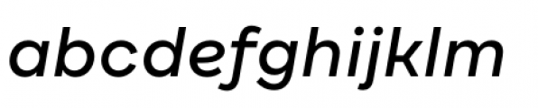 Draft A Medium Italic Font LOWERCASE
