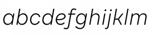 Draft C Light Italic Font LOWERCASE
