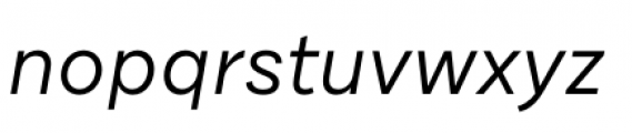 Draft C Regular Italic Font LOWERCASE