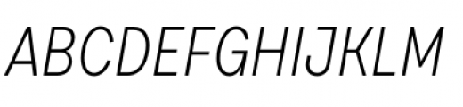 Draft F Light Italic Font UPPERCASE