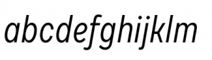 Draft F Regular Italic Font LOWERCASE