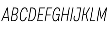 Draft G Light Italic Font UPPERCASE