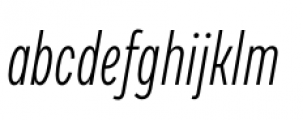 Draft H Light Italic Font LOWERCASE