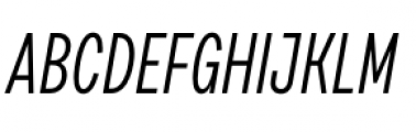 Draft H Regular Italic Font UPPERCASE