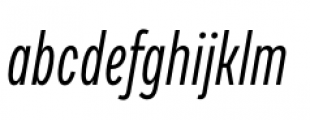 Draft H Regular Italic Font LOWERCASE