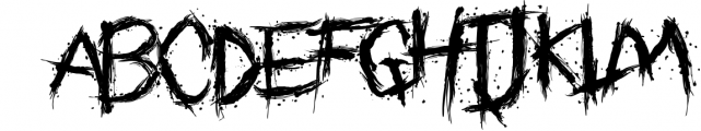 Dreams of death Font LOWERCASE