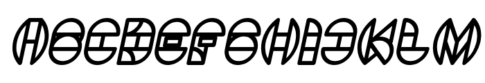 DRAGON FLY Bold Italic Font UPPERCASE