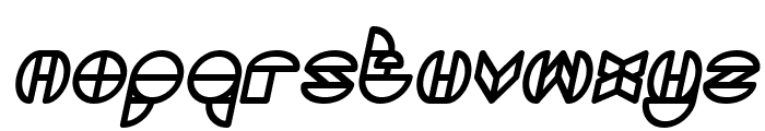 DRAGON FLY Bold Italic Font LOWERCASE