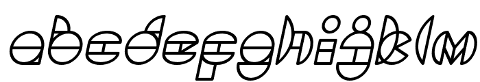 DRAGON FLY Italic Font LOWERCASE
