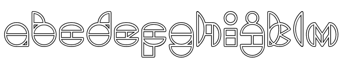 DRAGON FLY_outlined Font LOWERCASE
