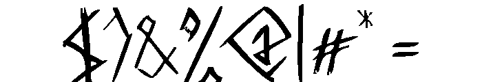 DREGS Font OTHER CHARS